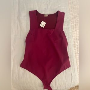 Free People Magenta Bodysuit